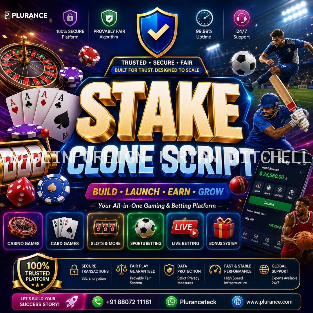 Bring Your Gaming Business Vision to Life with Stake Clone Script