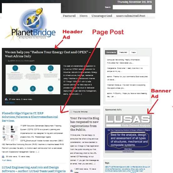 A Four Category Blogs (News, learning platform & related ads)  is available for Sale.