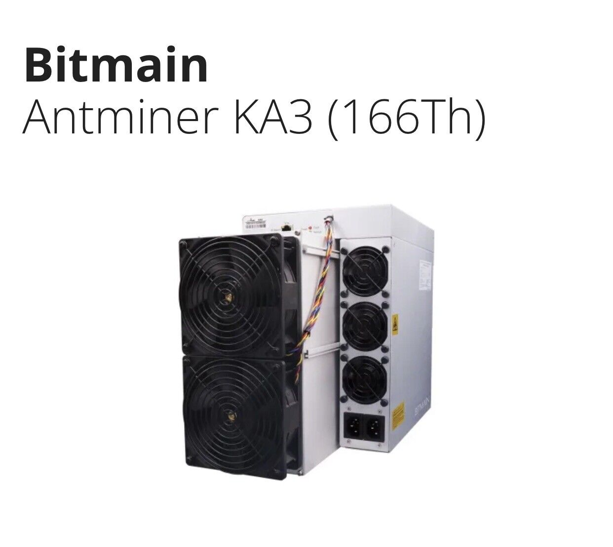 Hot Sales : New Antminer Bitmain KA3 ( 166 ) KDA Kadena 3154W ASIC Miner