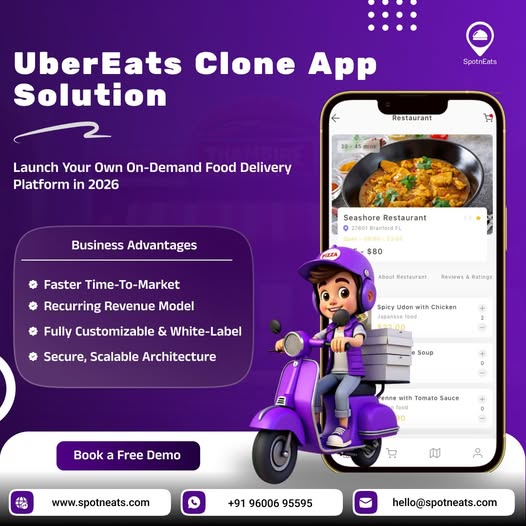 Launch Your Food Delivery App Like UberEats – Start in 7 Days
