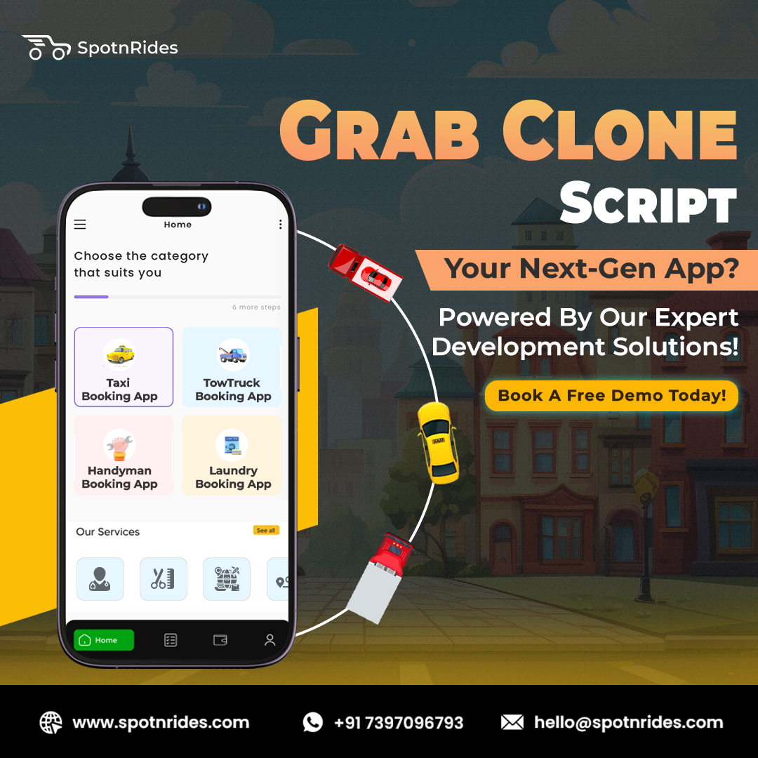 Grab Clone App – Launch Your Ride-Hailing Business in 7 Days